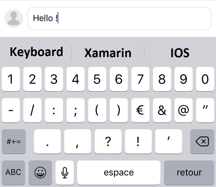 Keyboard Xamarin IOS Height